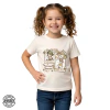 Off White - Camiseta Infantil Minnie E Margarida Amizade Vintage Tons Terrosos