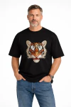 Preto - Camiseta Estampa Máscara Tradicional De Tigre