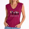 Fucsia - Blusa Manga Japonesa Estampa Guarda-Chuvas Coloridos Friends