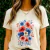 T-Shirt Floral Rebelde Patriotic - comprar online