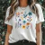 T-shirt Floral Wild Colors - comprar online