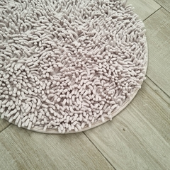 ALFOMBRA DE BAÑO SHAGGY 100% ALGODON REDONDA
