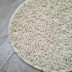 ALFOMBRA DE BAÑO SHAGGY 100% ALGODON REDONDA - comprar online