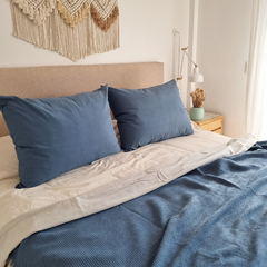 FUNDA DE ALMOHADON NORDICA TUSOR 80x60 - tienda online