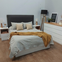 SET DORMITORIO. FUNDA DE ACOLCHADO + 2 FUNDAS de ALMOHADON 70x50 - Loofah