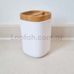 Set Accesorios Baño Dispenser, Jabonera Portacepillo Vaso x4 unidades - tienda online