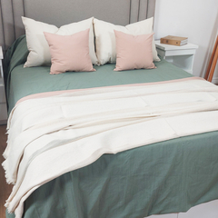MANTA SILLON / PIE DE CAMA EN TELA 100% ALGODON - Loofah