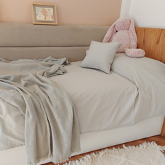 MANTA SILLON / PIE DE CAMA EN TELA NIDO DE ABEJA - comprar online