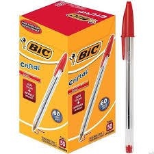 Caneta Esferográfica 1.0mm Cristal Azul Bic UNIDADE - VALENT'S