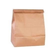 Embalagem Saco Papel Kraft Delivery Fast Food 100 Unid. ( 23x37x14 )