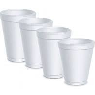 Copo de Isopor Térmico Branco 240ml PT 25 UN