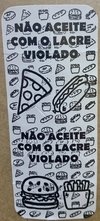 Etiqueta Lacres Segurança com 500uni. Adesivos Pizza Lanche