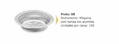 Marmitex de Aluminio Pratos Redondos Manual e Maquina