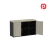 Armário Credenza P40 Castanheira/Preto - Premiatta Móveis Corporativos e Cofres