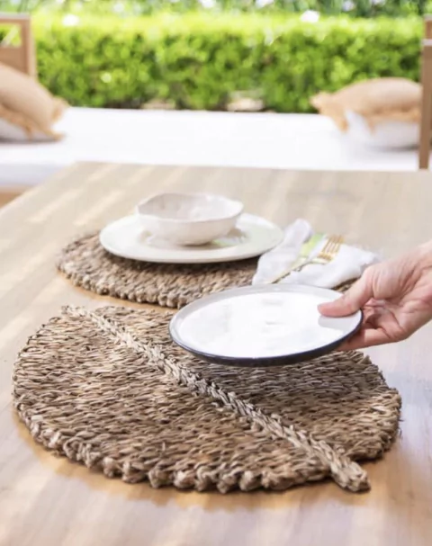 Individual / Alfombra de entrada Hoja - 2 Medidas