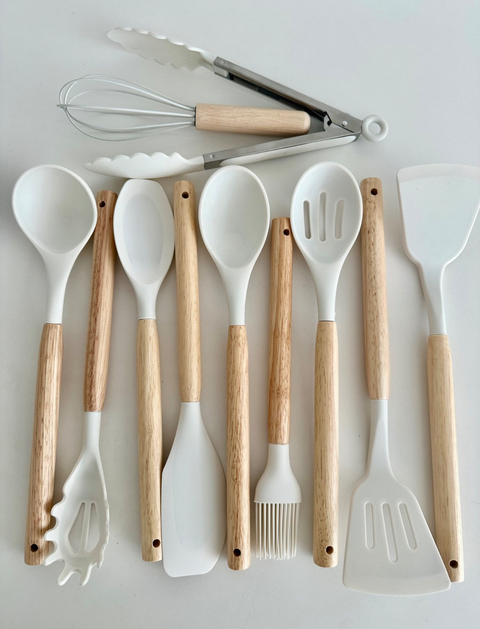 Set Cocina x 12 piezas / Blanco - Negro - comprar online