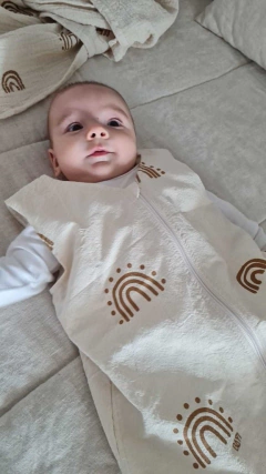 BOLSITA DE DORMIR ALGODON PIMA Y GASA ESTAMPA ZORRITOS - tienda online