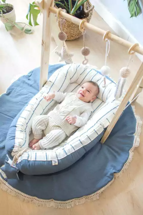 NIDO DE CONTENCIÓN TUSOR AZUL RAYAS