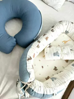 Imagen de COMBO PRIMAVERA - NIDO + ALMOHADON + MUSELINA