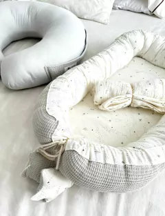 COMBO PRIMAVERA - NIDO + ALMOHADON + MUSELINA en internet