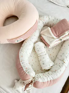 COMBO PRIMAVERA - NIDO + ALMOHADON + MUSELINA