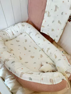 NIDO DE CONTENCIÓN WAFFLE ROSA CONEJO - comprar online