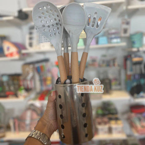 PORTA UTENSILLOS DE ACERO