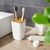 VASO PORTA CEPILLO CON DIVISIONES WHITE FOX