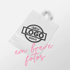 Sacola Plástica com Alça Fita 30x35cm - comprar online