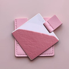 Espelho LUXO quadrado c/ CASE ROSA na internet