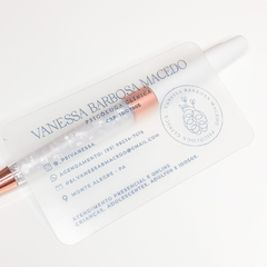 Cartão PVC Transparente - comprar online