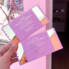 Cartão Gold Ticket 9x15cm | Hotstamp