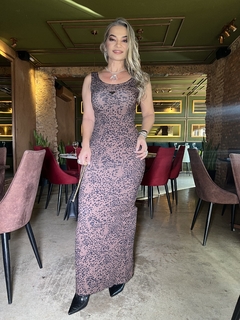 Vestido onça super MIDI - TODA TEEN MODAS
