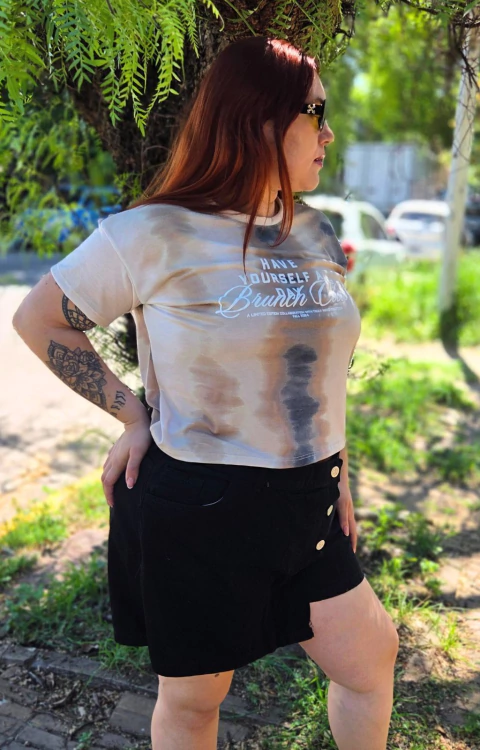 Short pollera Reina negra-talles 46 al 56- - comprar online