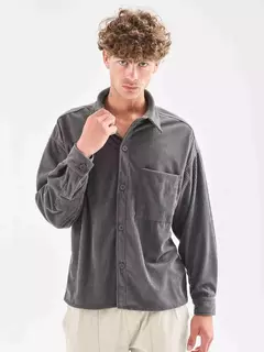 Camisa Corderoy Narda Gris - comprar online