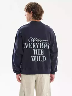 Buzo Boxy Wild Azul - tienda online