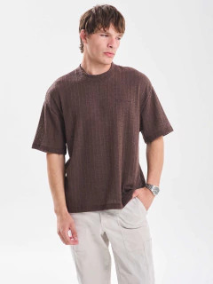 Remera Tejida Nápoles Chocolate