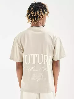 Remera Focus Beige - tienda online