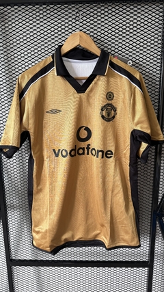 Camiseta Man United 2001/02 ~ Retro Reversible Blanca y Dorada - Nápoles Mix