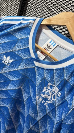 Camiseta Holanda 1988 ~ Retro Visitante Azul - Nápoles Mix