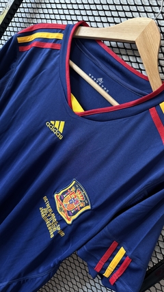 Camiseta España 2010 ~ FINAL Retro Visitante Azul - tienda online