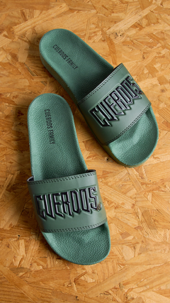 Chanclas Slide Verde Militar - comprar online