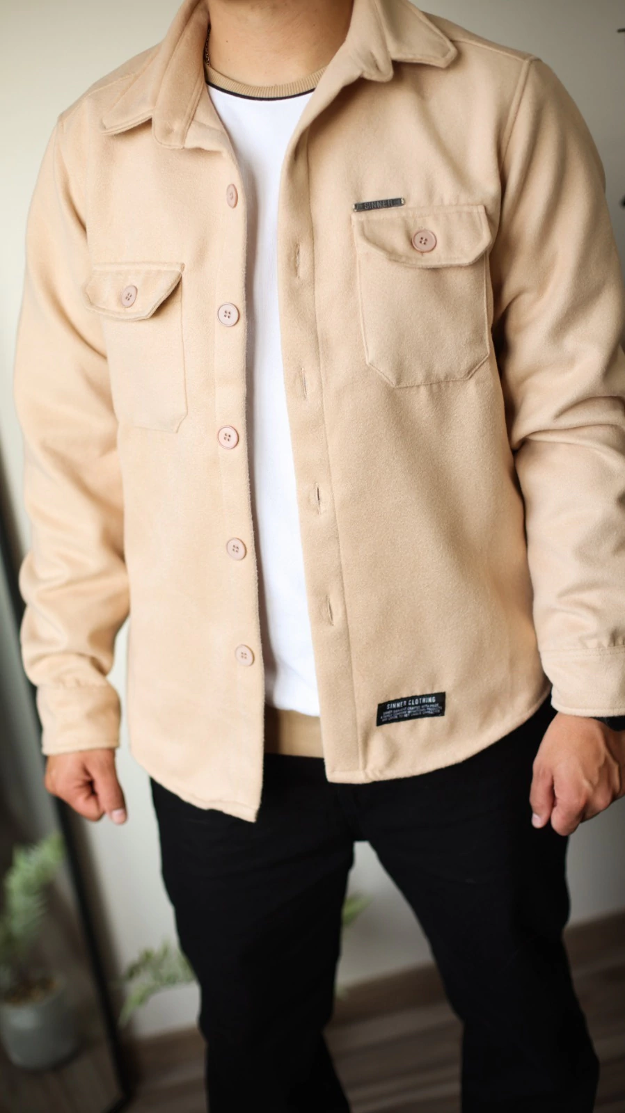 Camisaco Paño Beige