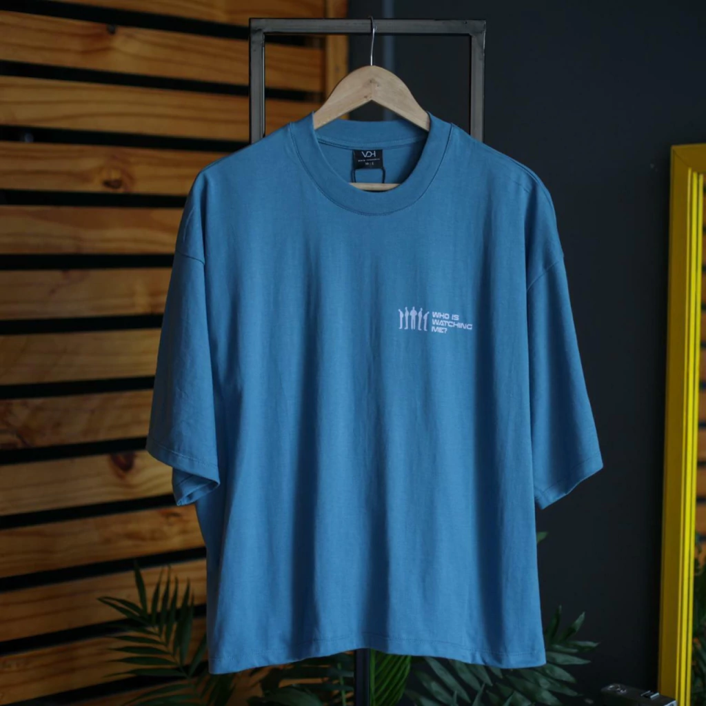 Remera Watch Boxy Azul