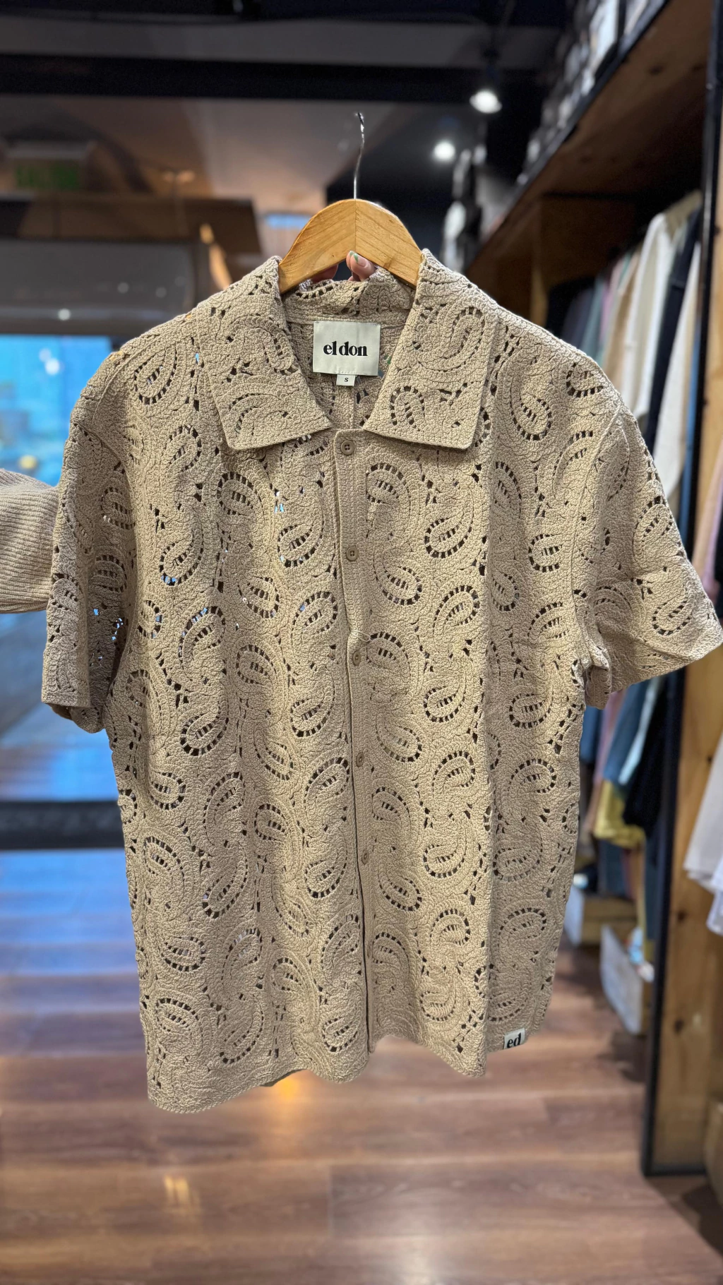 Camisa Tejida Rotan Beige