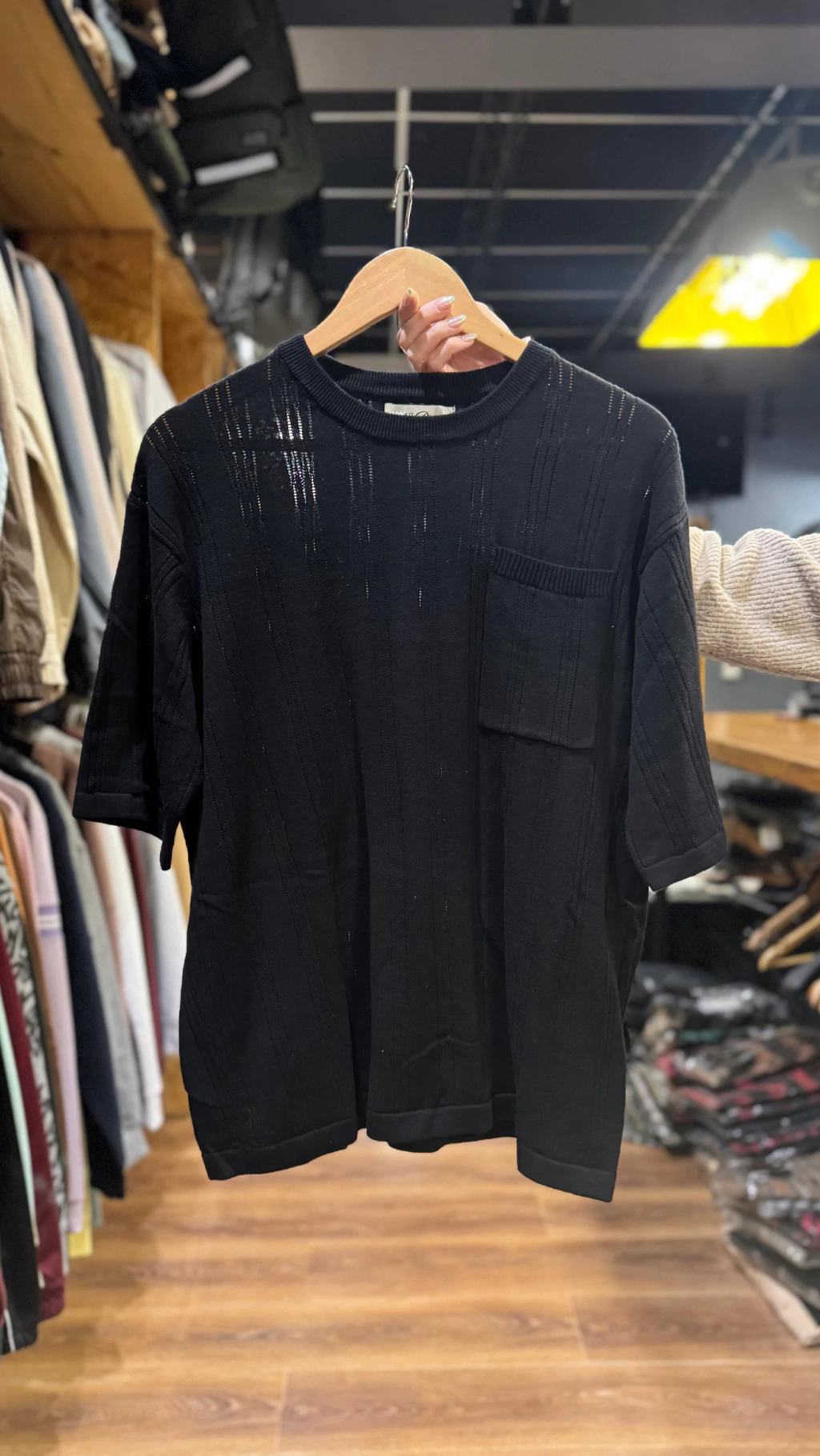 Remera Tejida Smith Negro