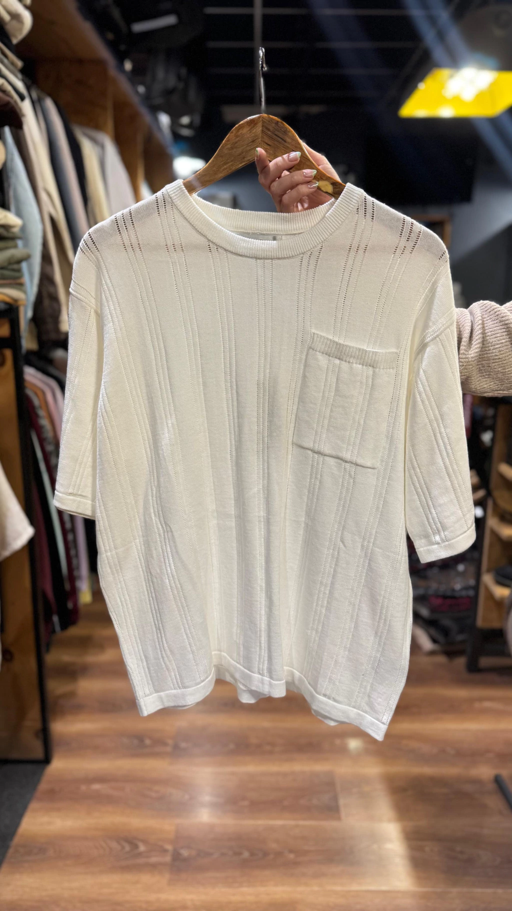 Remera Tejida Smith Crudo