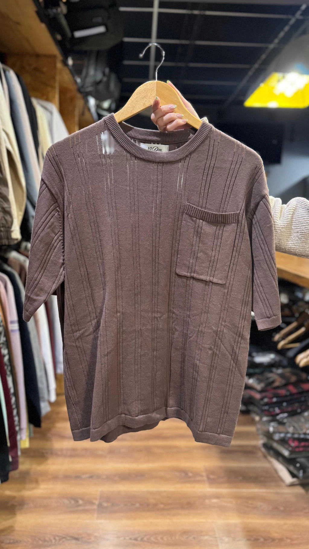 Remera Tejida Smith Chocolate