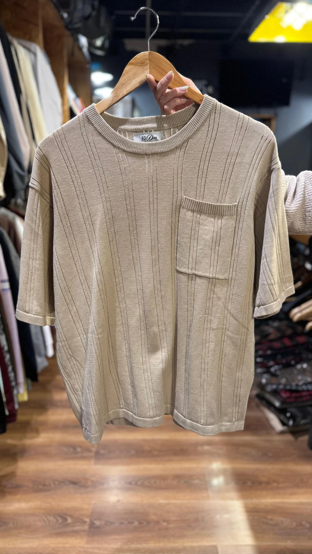Remera Tejida Smith Beige
