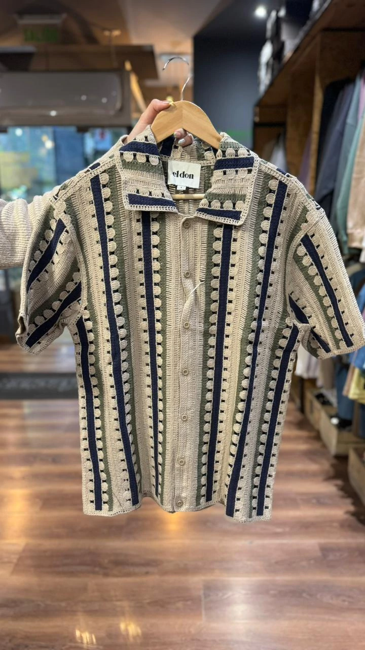 Camisa Tejida Mura Beige